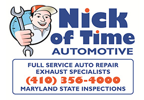 Nick Of Time Automotive’s Logo